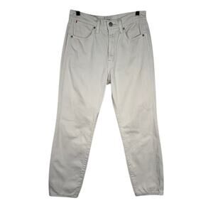 Sunday Best Women's White Denim Jeans 27 Mid Rise Straight Leg Classic Fit